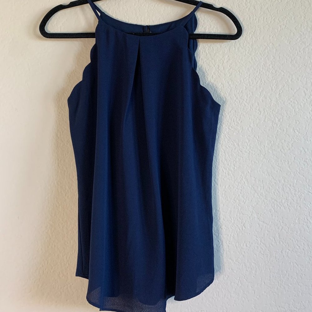 Blue Business Casual Tank Top
